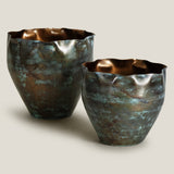 Aegis Brass Patina Planter S