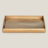 Pixel Dull Gold Placing Serving Tray