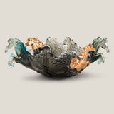 Poseidon Grey Blue & Gold Centerpiece Bowl