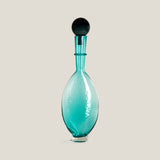 Dewelle Teal Glass Decor Jar