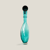 Dewelle Teal Glass Decor Jar