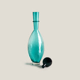 Dewelle Teal Glass Decor Jar