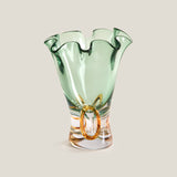 Emeralis Green & Amber Vase S