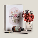 Hydrangea Red Glass Reed Diffuser