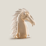 Duccio Di Segna Grandeur White Horse Head Sculpture