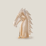 Duccio Di Segna Grandeur White Horse Head Sculpture
