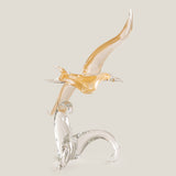 Duccio Di Segna Gabbiano Gold Seagull Sculpture