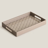 Lattice Beige & Grey Serving Tray