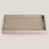 Lattice Beige & Grey Placing Serving Tray