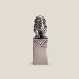 Foo Dog Silver Sculpture Small