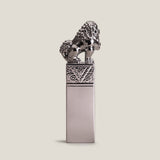 Foo Dog Silver Sculpture Large