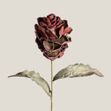 Maroon & Green Phoenix Bud Foam Flower