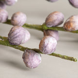 Purple & Orange Berry Branch Foam Flower