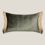 Evelyn Dark Green Emb. Cushion Cover