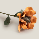Orange & Grey Daffodil Faux Flower
