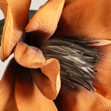 Orange & Grey Daffodil Faux Flower