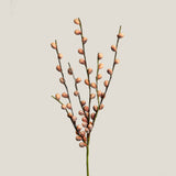 Orange & Grey Berry Branch Faux Flower