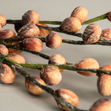 Orange & Grey Berry Branch Faux Flower