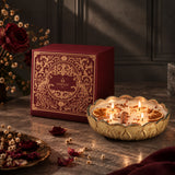 Ezra Antique Gold Bowl Candle