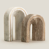 Rufus White & Beige Arch Decor