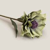Green & Purple Primrose Faux Flower