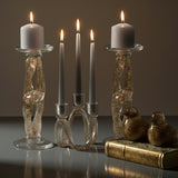 Sparkle Brown Candle Holder