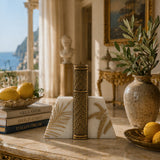 Fern White & Gold Bookend