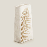 Fern White & Gold Vase Large