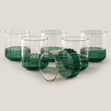 Vienna Green Glass Set of 4