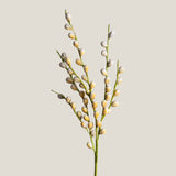 Grey & yellow Berry Branch Foam Flower