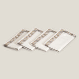 Hirak Off White Emb. Napkin Set of 4