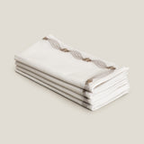 Orpah Off White Emb. Napkin Set of 4