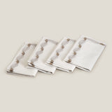 Orpah Off White Emb. Napkin Set of 4
