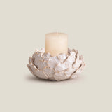 Floraison Off-White Candle Holder