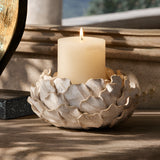 Floraison Off-White Candle Holder