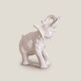 Imperial Elephant Off-White Sculpture