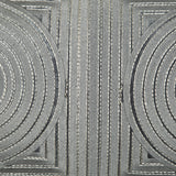 Spiral Blue Embroidered Cushion