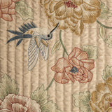 Serena Embroidered Beige Bedspread