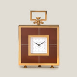 Brooklands Gold & Grey Table Clock