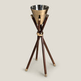 Moulin Walnut & Gold Wine Chiller