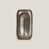 Kemet Antique Silver Sculptural Vase S