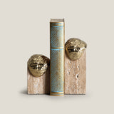 Kemet Antique Gold Bookends