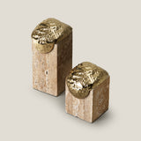 Kemet Antique Gold Bookends