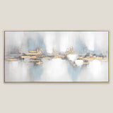 Nocturne Blue Framed Canvas