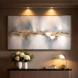 Nocturne Blue Framed Canvas