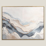 Aqualis Blue Framed Canvas