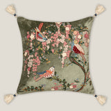 Roselle Embroidered Cushion