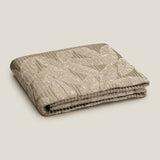 Flora Green Embroidered Bedspread