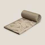 Flora Green Embroidered Bedspread