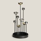 Billow Nickel Candle Holder